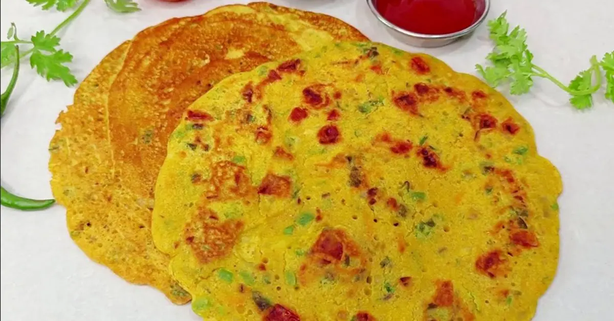 Besan Chilla (Savory Gram Flour Pancake)